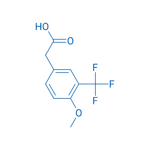 2-(4-Methoxy-3-(trifluoromethyl)phenyl)acetic acid 250mg