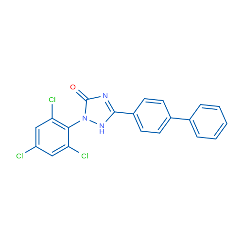 5-([1,1'-Biphenyl]-4-yl)-2-(2,4,6-trichlorophenyl)-1H-1,2,4-triazol-3(2H)-one 1g