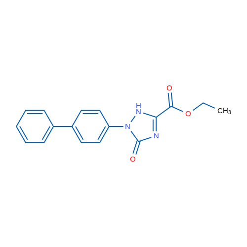Ethyl 1-([1,1'-biphenyl]-4-yl)-5-oxo-2,5-dihydro-1H-1,2,4-triazole-3-carboxylate 1g