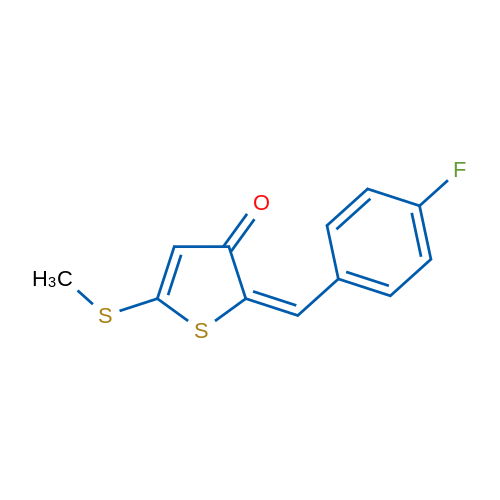 2-(4-Fluorobenzylidene)-5-(methylthio)thiophen-3(2H)-one 1g