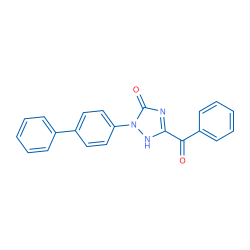 2-([1,1'-Biphenyl]-4-yl)-5-benzoyl-1H-1,2,4-triazol-3(2H)-one 1g