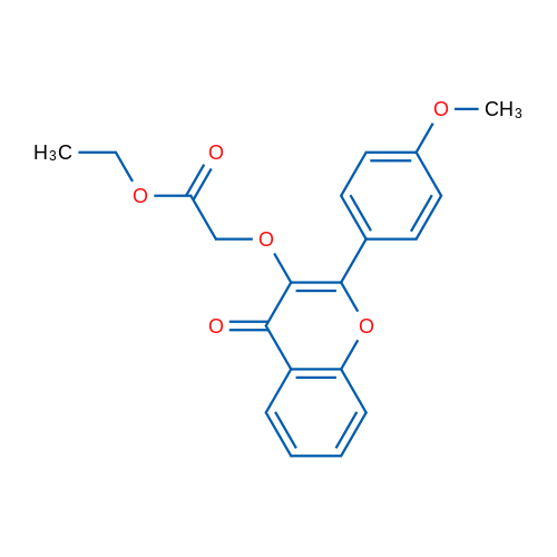 Ethyl 2-{[2-(4-methoxyphenyl)-4-oxo-4H-chromen-3-yl]oxy}acetate 1g