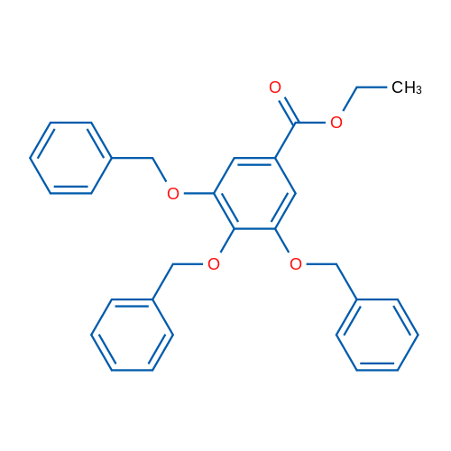 Ethyl 3,4,5-tris(benzyloxy)benzoate 250mg