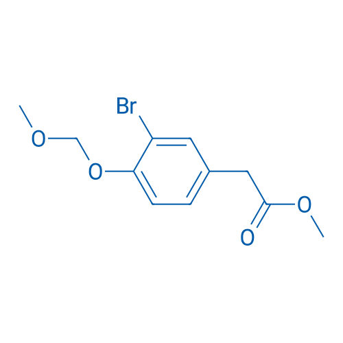 Methyl 2-(3-bromo-4-(methoxymethoxy)phenyl)acetate 250mg