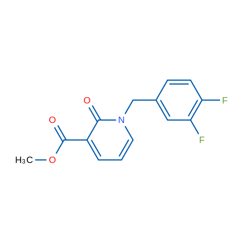 Methyl 1-(3,4-difluorobenzyl)-2-oxo-1,2-dihydropyridine-3-carboxylate 1g