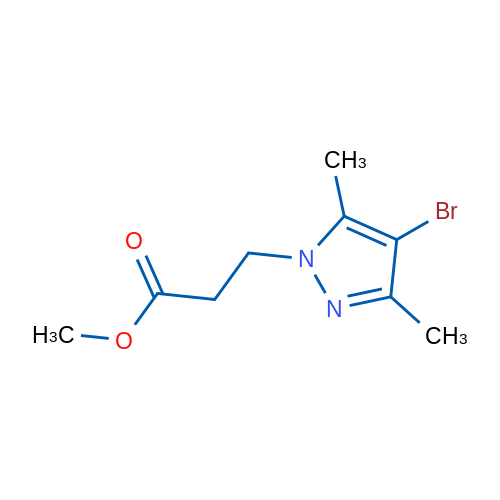 Methyl 3-(4-bromo-3,5-dimethyl-1H-pyrazol-1-yl)propanoate 1g