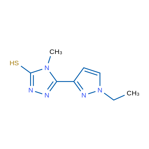 5-(1-Ethyl-1H-pyrazol-3-yl)-4-methyl-4H-1,2,4-triazole-3-thiol 1g