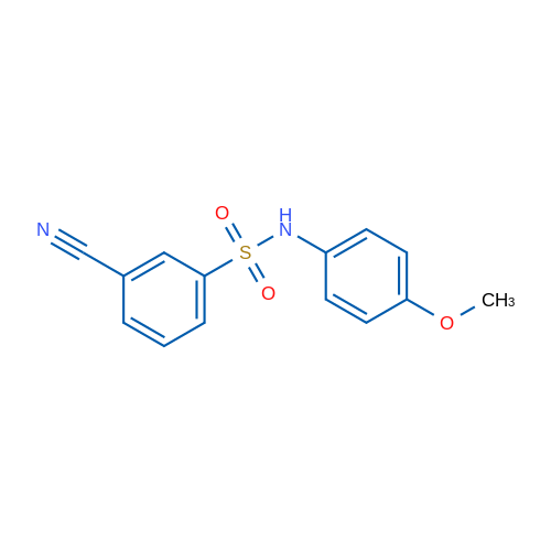 3-Cyano-N-(4-methoxyphenyl)benzenesulfonamide 5g