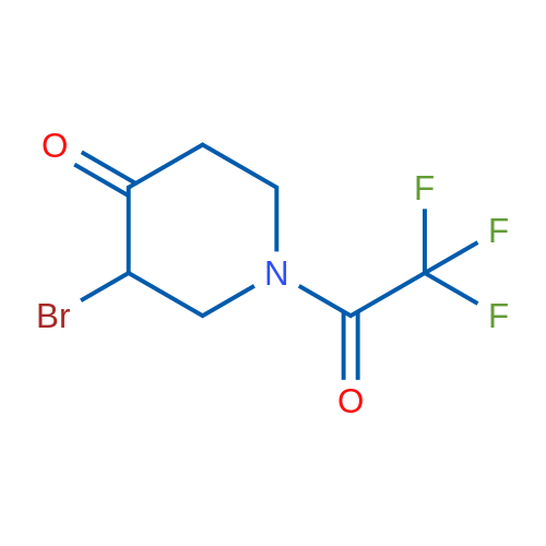 3-Bromo-1-(2,2,2-trifluoroacetyl)piperidin-4-one 1g