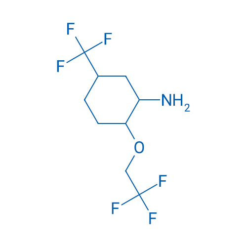 2-(2,2,2-Trifluoroethoxy)-5-(trifluoromethyl)cyclohexan-1-amine 1g