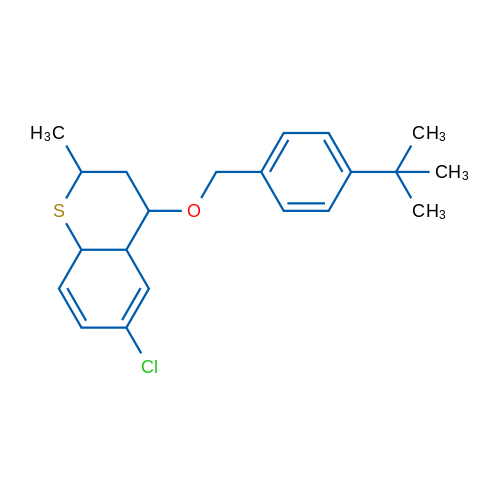 4-[(4-tert-Butylphenyl)methoxy]-6-chloro-2-methyl-3,4,4a,8a-tetrahydro-2H-1-benzothiopyran 1g