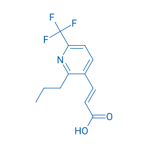 (E)-3-(2-Propyl-6-(trifluoromethyl)pyridin-3-yl)acrylic acid 250mg