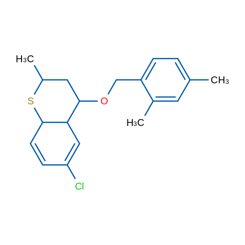 6-Chloro-4-[(2,4-dimethylphenyl)methoxy]-2-methyl-3,4,4a,8a-tetrahydro-2H-1-benzothiopyran 1g