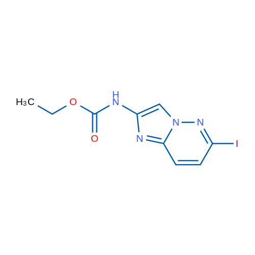 Ethyl (6-iodoimidazo[1,2-b]pyridazin-2-yl)carbamate 1g