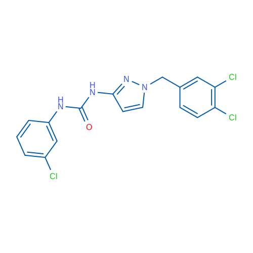 1-(3-Chlorophenyl)-3-(1-(3,4-dichlorobenzyl)-1H-pyrazol-3-yl)urea 1g