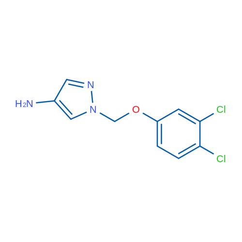 1-((3,4-Dichlorophenoxy)methyl)-1H-pyrazol-4-amine 5g