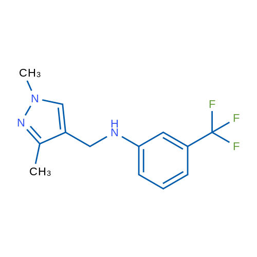 N-((1,3-Dimethyl-1H-pyrazol-4-yl)methyl)-3-(trifluoromethyl)aniline 1g