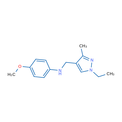N-((1-Ethyl-3-methyl-1H-pyrazol-4-yl)methyl)-4-methoxyaniline 5g