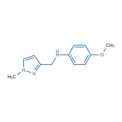 4-Methoxy-N-((1-methyl-1H-pyrazol-3-yl)methyl)aniline 1g