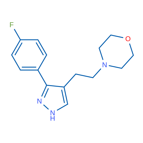 4-{2-[3-(4-fluorophenyl)-1H-pyrazol-4-yl]ethyl}morpholine 1g