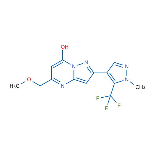 5-(Methoxymethyl)-2-[1-methyl-5-(trifluoromethyl)-1H-pyrazol-4-yl]pyrazolo[1,5-a]pyrimidin-7-ol 1g