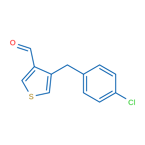 4-(4-Chlorobenzyl)thiophene-3-carbaldehyde 1g