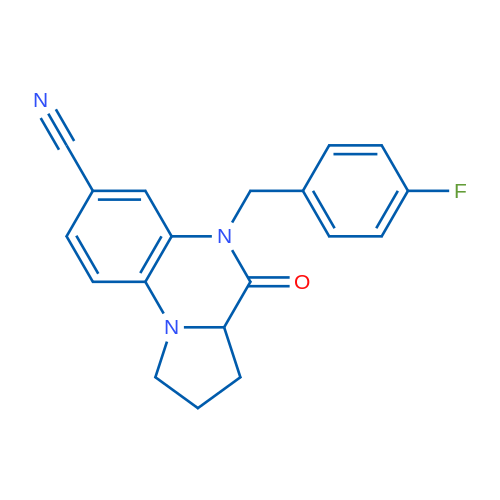 5-[(4-Fluorophenyl)methyl]-4-oxo-1H,2H,3H,3aH,4H,5H-pyrrolo[1,2-a]quinoxaline-7-carbonitrile 1g