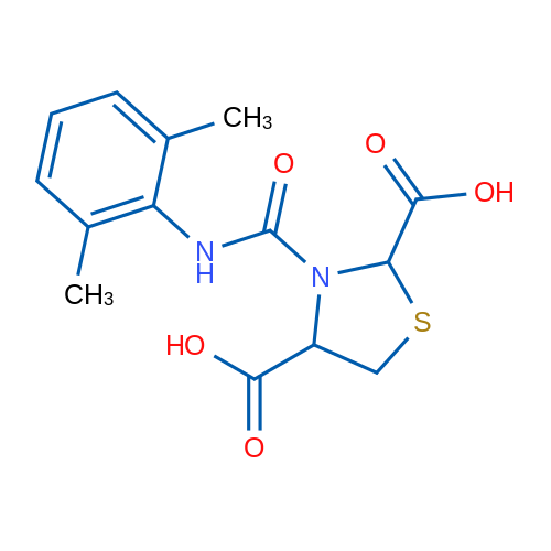3-[(2,6-Dimethylphenyl)carbamoyl]-1,3-thiazolidine-2,4-dicarboxylic acid 1g