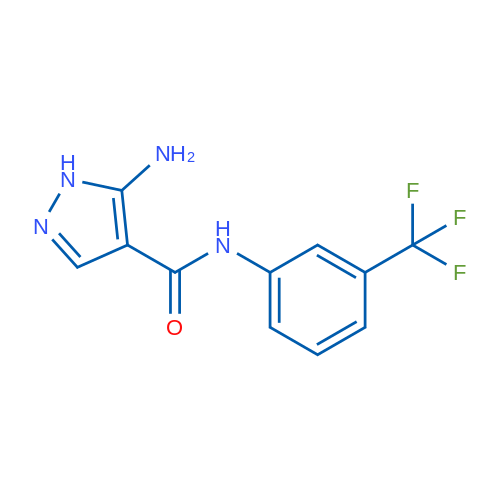 5-Amino-N-(3-(trifluoromethyl)phenyl)-1H-pyrazole-4-carboxamide 1g