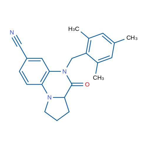 4-Oxo-5-[(2,4,6-trimethylphenyl)methyl]-1H,2H,3H,3aH,4H,5H-pyrrolo[1,2-a]quinoxaline-7-carbonitrile 1g