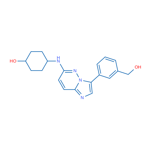 4-({3-[3-(hydroxymethyl)phenyl]imidazo[1,2-b]pyridazin-6-yl}amino)cyclohexan-1-ol 1g