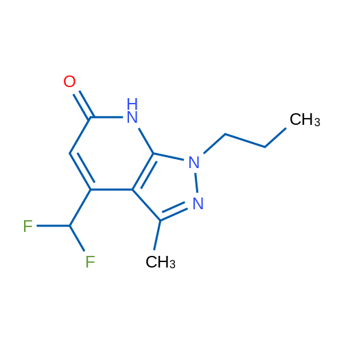 4-(Difluoromethyl)-3-methyl-1-propyl-1H-pyrazolo[3,4-b]pyridin-6(7H)-one 5g