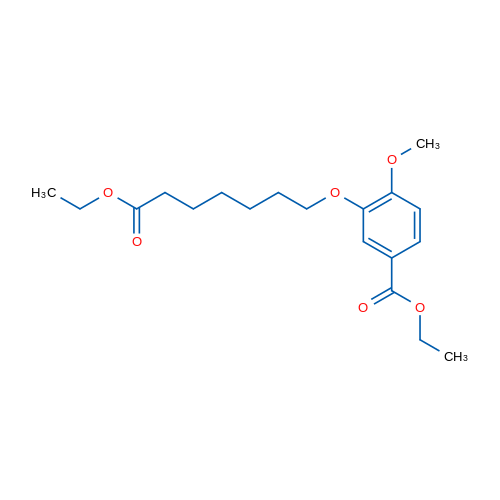 Ethyl 3-((7-ethoxy-7-oxoheptyl)oxy)-4-methoxybenzoate 1g