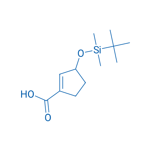 3-((TERT-BUTYLDIMETHYLSILYL)OXY)CYCLOPENT-1-ENE-1-CARBOXYLIC ACID 250mg