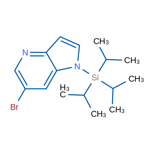 6-Bromo-1-(triisopropylsilyl)-1H-pyrrolo[3,2-b]pyridine 1g