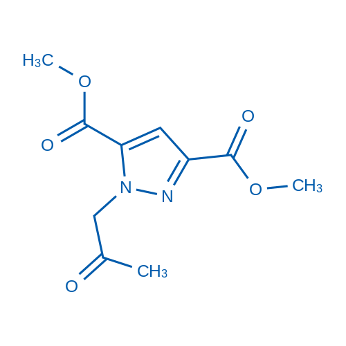 Dimethyl 1-(2-oxopropyl)-1H-pyrazole-3,5-dicarboxylate 250mg