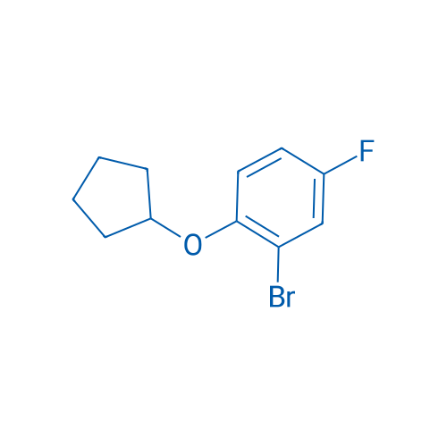 2-Bromo-1-(cyclopentyloxy)-4-fluorobenzene 250mg