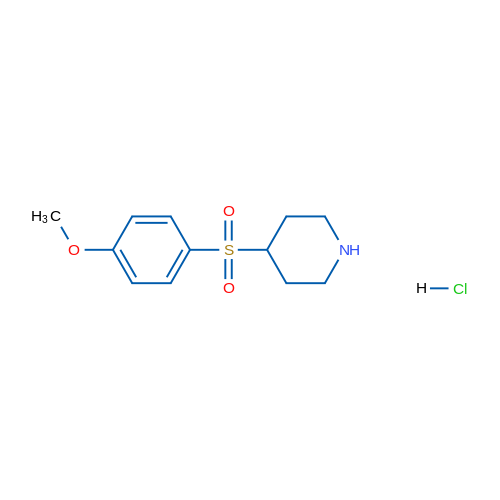 4-[(4-methoxyphenyl)sulfonyl]piperidine hydrochloride 5g