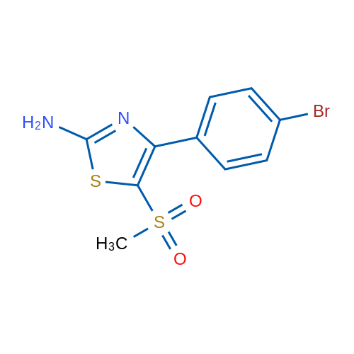 4-(4-Bromophenyl)-5-(methylsulfonyl)thiazol-2-amine 1g