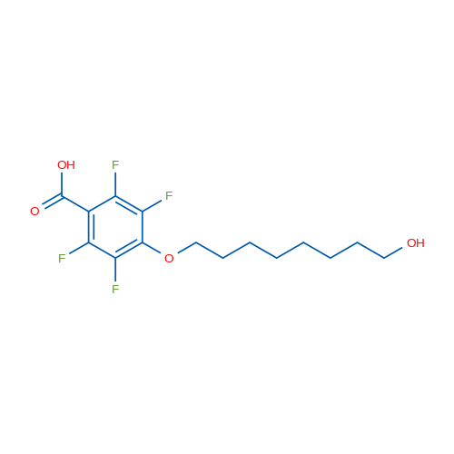 2,3,5,6-Tetrafluoro-4-((8-hydroxyoctyl)oxy)benzoic acid 250mg