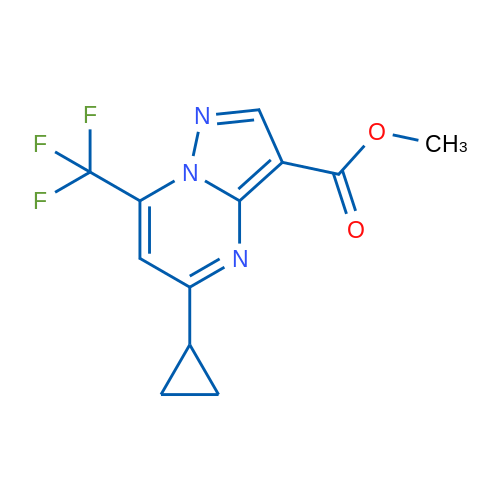 Methyl 5-cyclopropyl-7-(trifluoromethyl)pyrazolo[1,5-a]pyrimidine-3-carboxylate 5g