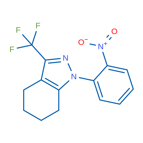 1-(2-Nitrophenyl)-3-(trifluoromethyl)-4,5,6,7-tetrahydro-1H-indazole 1g
