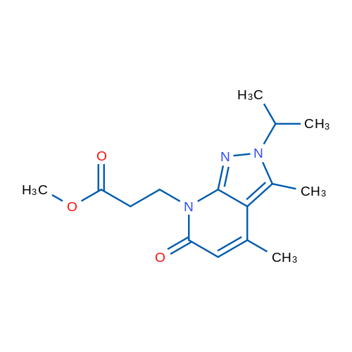 Methyl 3-(2-isopropyl-3,4-dimethyl-6-oxo-2H-pyrazolo[3,4-b]pyridin-7(6H)-yl)propanoate 1g
