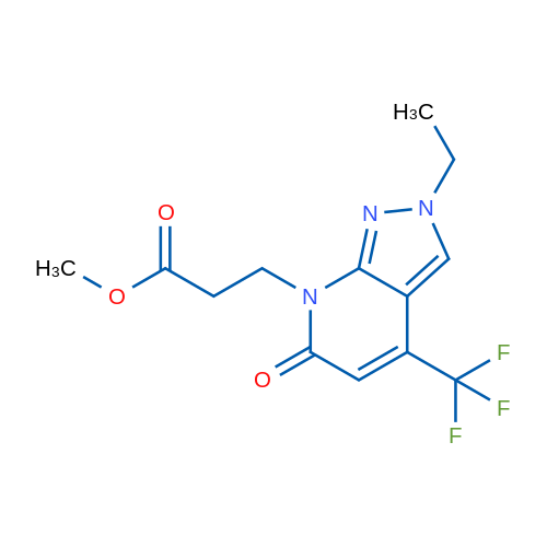 Methyl 3-(2-ethyl-6-oxo-4-(trifluoromethyl)-2H-pyrazolo[3,4-b]pyridin-7(6H)-yl)propanoate 5g