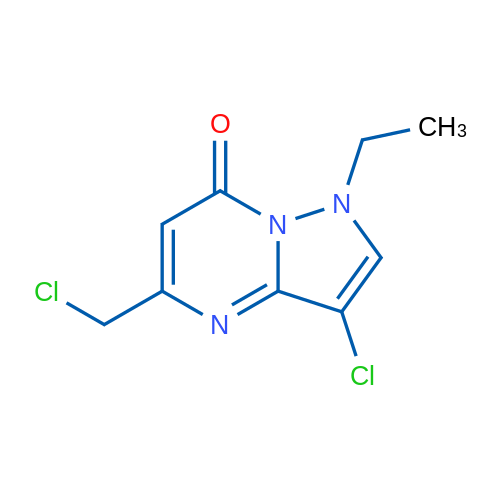 3-Chloro-5-(chloromethyl)-1-ethylpyrazolo[1,5-a]pyrimidin-7(1H)-one 5g