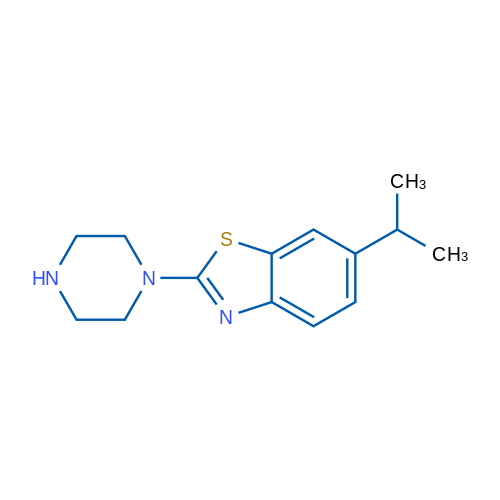 6-Isopropyl-2-(piperazin-1-yl)benzo[d]thiazole 1g