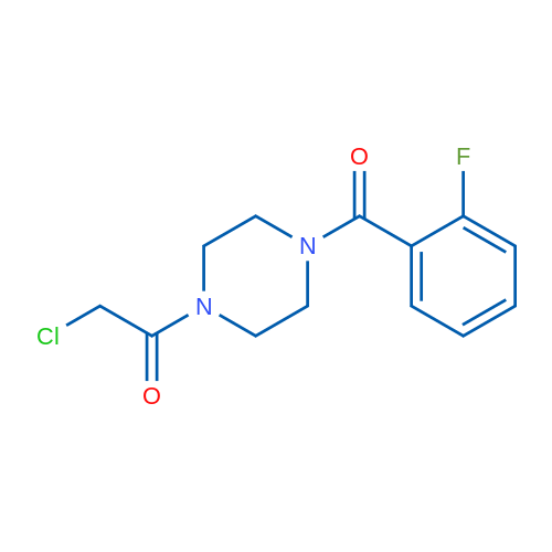 2-Chloro-1-(4-(2-fluorobenzoyl)piperazin-1-yl)ethanone 1g