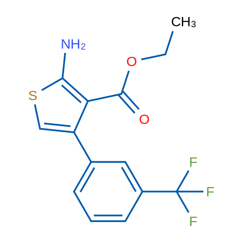 Ethyl 2-amino-4-(3-(trifluoromethyl)phenyl)thiophene-3-carboxylate 1g