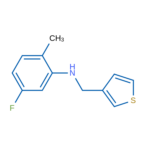 5-Fluoro-2-methyl-N-(thiophen-3-ylmethyl)aniline 5g