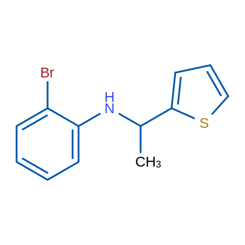 2-Bromo-N-[1-(thiophen-2-yl)ethyl]aniline 5g